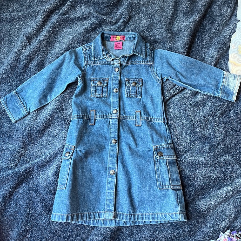 🛍️BOGO🛍️ 24mo organically grown kids Jean dress